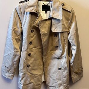 Banana Republic Beige Double-Breasted Trench Coat